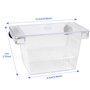 Huayue Boîte d'Isolation et d'Élevage de Poisson - Écloserie et Couveuse en Plastique pour Aquariums avec 4 Ventouses (Transpare