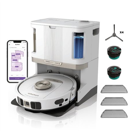 Shark PowerDetect Robot aspirateur à vidage Automatique avec Navigation 3D et LiDAR