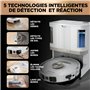 Shark PowerDetect Robot aspirateur à vidage Automatique avec Navigation 3D et LiDAR, Base Anti-allergène/Anti-Odeur, contourneme