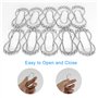 20PCS Anneaux de Douche en Acier Inoxydable, Crochets Rideau de Douche Anneaux pour Rideau de Douche en Acier Inoxydable pour Sa
