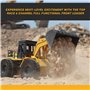 Top Race Chargeur frontal entièrement fonctionnel à 6 canaux, tracteur de pelle avec construction à télécommande télécommandée a