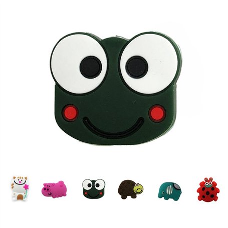 Kisbeibi Amortisseur de vibrations pour raquette de tennis - Amortisseur de raquette en silicone souple (taille : grenouille)