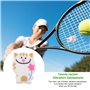 Kisbeibi Amortisseur de vibrations pour raquette de tennis - Amortisseur de raquette en silicone souple (taille : grenouille)