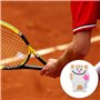 Kisbeibi Amortisseur de vibrations pour raquette de tennis - Amortisseur de raquette en silicone souple (taille : grenouille)