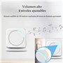 Aktivstar Capteur de mouvement avec alarme sonore pour entréesdétecteur de mouvement pour la maison et le commerce,Sonnette sans