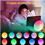 Togaga Réveil Lumineux avec Radio et Simulation d'Aube - 20 Niveaux de Luminosité, Double Alarme, Fonction Snooze, 7 Sons Nature