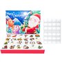 Boîte de compte à rebours de Noël – 34 x 23 cm – Boîte de compte à rebours de Noël pour | Calendrier de compte à rebours de 24 j