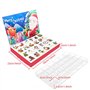 Boîte de compte à rebours de Noël – 34 x 23 cm – Boîte de compte à rebours de Noël pour | Calendrier de compte à rebours de 24 j