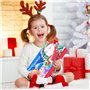 Boîte de compte à rebours de Noël – 34 x 23 cm – Boîte de compte à rebours de Noël pour | Calendrier de compte à rebours de 24 j