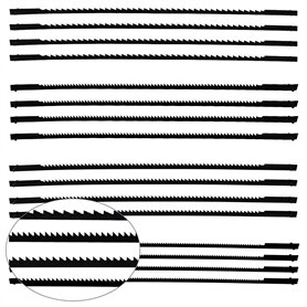 Ensemble de 16 Lames de Scie à Chantourner à 10/15/18/24 Dents 127 mm Lames de Scie à Chantourner pour Scier le Bois le Plastiqu