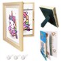 le royal shop Cadre Dessin Enfant à Changer A4 en Bois et Livre Coloriage OFFERT | Cadeau anniversaire