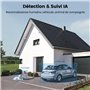 AOSU Camera Surveillance Exterieur Filaire - 3K 5MP Caméra WiFi Extérieur avec 2600 lumens Projecteur - 3 PIR Couverture 360 Deg