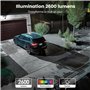 AOSU Camera Surveillance Exterieur Filaire - 3K 5MP Caméra WiFi Extérieur avec 2600 lumens Projecteur - 3 PIR Couverture 360 Deg