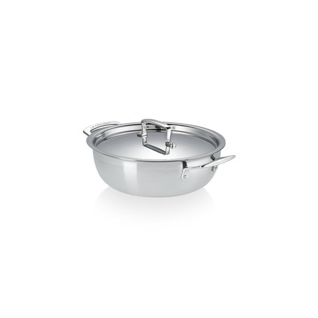 Le Creuset Faitout antiadhésif en acier inoxydable 3 couches