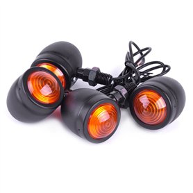 SFONIA 4pcs Indicateurs de Moto Clignotants Lumières 12V Imperméable Universel pour Moto Scooter Quad Cruiser Off Road