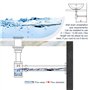 RMENOOR Siphon Tube de Siphon Chromé Design L en acier inoxydable Anti Odeur 5/4'' Haute Qualité pour Evier Lavabo Siphon Design