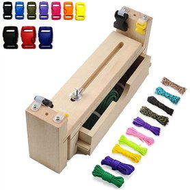 Afantti Gabarit Paracorde Bois Fabricant de Bracelets Kit de Fabrication de Bracelets | 10 Paracorde | pour Tressage de Bracelet