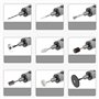 Mini Câble électrique Outil Rotatif Ustensile Multifonction Ensemble Meuleuse Ponceuse Meulage Ponçage | 101 Accessoires | pour 