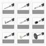 Afantti Outil Rotatif Sans Fil Ustensile Multifonction Batterie Ensemble Meuleuse Perceuse | 101 Accessoires | pour Petits Trava