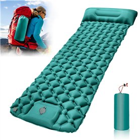 BUOAZR Tapis de Camping Gonflable Ultraléger avec Oreiller