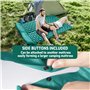 BUOAZR Tapis de Camping Gonflable Ultraléger avec Oreiller, Matelas de Camping Autogonflant avec Pompe à Pied, Portable Tapis de