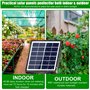 Kit Arrosage Automatique Solaire pour Jardin, Systeme Arrosage Automatique Goutte a Goutte avec Minuterie et Tuyau de 15M, Syste