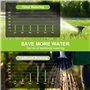 Programmateur Arrosage Automatique Minuteur Arrosage pour Jardin Mode Verrouillage Enfant/Mode Automatique & Manuel/Retard De Pl