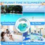 XUNIVERS Flotteur de Piscine pour Bébé,Bouee Bebe avec Pare Soleil,siège de Natation Gonflable réglable,Bouée Gonflable pour Enf