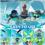XUNIVERS Flotteur de Piscine pour Bébé,Bouee Bebe avec Pare Soleil,siège de Natation Gonflable réglable,Bouée Gonflable pour Enf