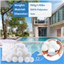 XUNIVERS Balle Filtrante Piscine,Filtre pour Piscine,900g Boules de Filtre de Piscine - Remplace 25 kg de Sable filtrant pour Le