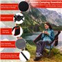 ZLPBAO Chaise de Camping Pliante et Transportable avec Sac de Transport - Jusqu'à 160 kg, Chaise de Camping Pliante en Plein air