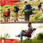 ZLPBAO Chaise de Camping Pliante et Transportable avec Sac de Transport - Jusqu'à 160 kg, Chaise de Camping Pliante en Plein air