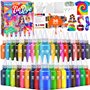 Tie Dye Kit 36 Couleurs - Peinture Teinture Textile de Tissu Vives pour Enfants et Adultes DIY Peinture de Vêtements