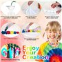 Tie Dye Kit 36 Couleurs - Peinture Teinture Textile de Tissu Vives pour Enfants et Adultes DIY Peinture de Vêtements,Graffiti Dy