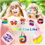 Tie Dye Kit 36 Couleurs - Peinture Teinture Textile de Tissu Vives pour Enfants et Adultes DIY Peinture de Vêtements,Graffiti Dy