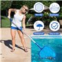 MWZEAUL Kit de Piscine Nettoyage, Épuisette de Surface Piscine et Epuisette Piscine Fond, Filet de Piscine Maille Fine avec Manc