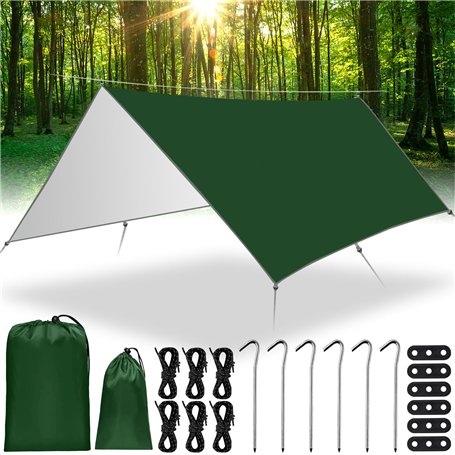 MWZEAUL Camping Bâche Anti-Pluie
