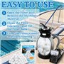 CIANBIFN 1200 g Balle Filtrante Piscine, Boules Filtrantes pour Piscine Balles Filtrantes Piscine Peut Remplacer 40kg Sable Filt