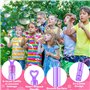 KDISHKRA 60pcs Bulles de Savon Mariage, Mini Tubes de Bulles de Savon Enfant-en 6 Couleurs Bâtons à Bulles avec poignée en Forme
