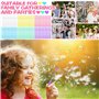 KDISHKRA 60pcs Bulles de Savon Mariage, Mini Tubes de Bulles de Savon Enfant-en 6 Couleurs Bâtons à Bulles avec poignée en Forme