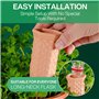 Cône d’arrosage Argile, Lot de 8 Systèmes D'irrigation Automatique Terre Cuite, Irrigation Goutte à Goutte Kit pour Plantes en P