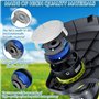 SaiXuan Lot de 12 Bobines + 4 Couvercles pour Coupe Bordure Ryobi One+ 18V 24V 40V, Fil AC14RL3A, Compatible avec Tête AC14HCA, 