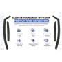 Lot de 4 déflecteurs d'air compatibles avec Peugeot 208 e-208 MK2 2020 2021 2022 2023 2024 2025 2026.
