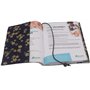Protège Carnet De Santé Pour Bébé – Bleu Fleuri – Format A5 15x21 cm – Rabats Pour Ranger Les Ordonnances