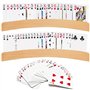 2 Pièces Porte-Cartes à Jouer en Bois