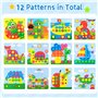 MINISOISO Mosaique Enfant, Jeu de Educatif Mosaïque Colorée, Jeu Mosaique Enfant, Jouet Éducatif pour Enfants, Jeux Montessori C