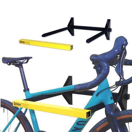 Support Mural Porte vélo et Cadenas antivol - bikeTRAP. Crochet de Mur per Deux vélos