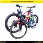 Support Mural Porte vélo et Cadenas antivol - bikeTRAP. Crochet de Mur per Deux vélos, Compatible avec Tous Les Cadres et Poids.