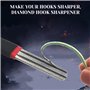 XINAZZIT Affûteur de fléchettes à rainure en V pour entretien des fléchettes - Design compact et fin - Outil d'affûtage rapide o