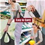 Lot de 3 Sac Courses Pliable, Sac à Provisions Cabas Réutilisables Noir/Gris/Vin Rouge Sacs de Course et Léger Sac Shopping pour